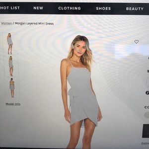 Morgan layered mini dress